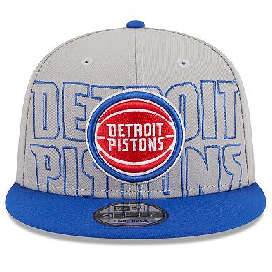 Men's New Era  Gray/Blue Detroit Pistons 2023 NBA Draft Two-Tone 9FIFTY Snapback Hat
