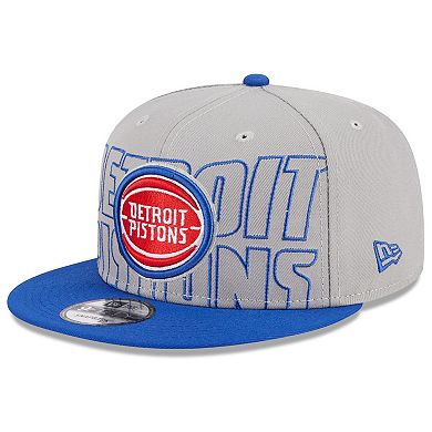 Men's New Era  Gray/Blue Detroit Pistons 2023 NBA Draft Two-Tone 9FIFTY Snapback Hat