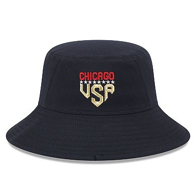 Men's New Era  Navy Chicago Cubs 2023 Fourth of July Bucket Hat