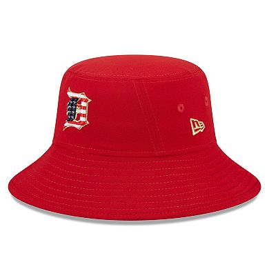 Men's New Era  Red Detroit Tigers 2023 Fourth of July Bucket Hat