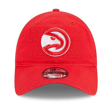 Men's New Era  Red Atlanta Hawks 2023 NBA Draft 9TWENTY Adjustable Hat