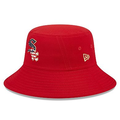 Men's New Era  Red Chicago White Sox 2023 Fourth of July Bucket Hat
