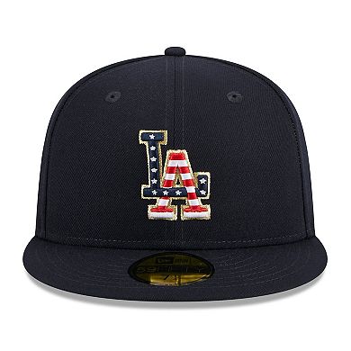 Men's New Era  Navy Los Angeles Dodgers 2023 Fourth of July 59FIFTY Fitted Hat