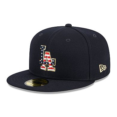 Men's New Era  Navy Los Angeles Dodgers 2023 Fourth of July 59FIFTY Fitted Hat