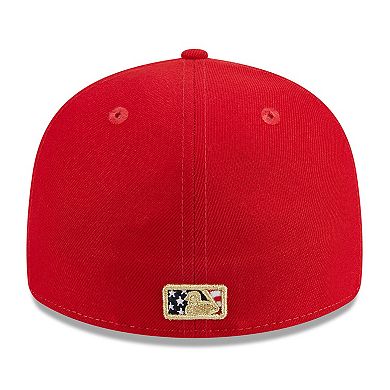 Men's New Era  Red Washington Nationals 2023 Fourth of July Low Profile 59FIFTY Fitted Hat
