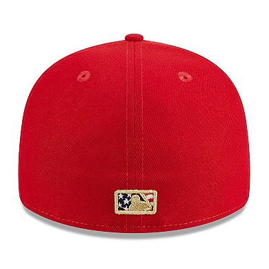 Men's New Era  Red Pittsburgh Pirates 2023 Fourth of July Low Profile 59FIFTY Fitted Hat
