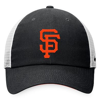 Men's Nike Black/White San Francisco Giants Heritage86 Adjustable Trucker Hat