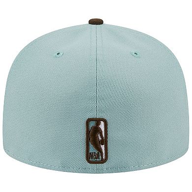 Men's New Era Light Blue/Brown Boston Celtics Two-Tone 59FIFTY Fitted Hat