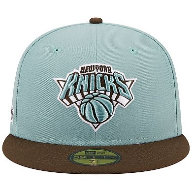 Men's New Era Light Blue/Brown New York Knicks Two-Tone 59FIFTY Fitted Hat