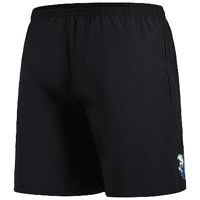 Men's Mitchell & Ness Black Charlotte Hornets Hardwood Classics 1989-2002 Throwback Logo Heritage Shorts