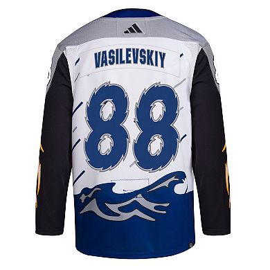 Men's adidas Andrei Vasilevskiy White Tampa Bay Lightning Reverse Retro 2.0 Authentic Player Jersey
