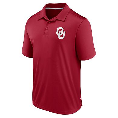 Men's Fanatics Branded Crimson Oklahoma Sooners Team Polo