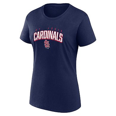 Women's Fanatics Branded Red/Navy St. Louis Cardinals Fan T-Shirt Combo Set