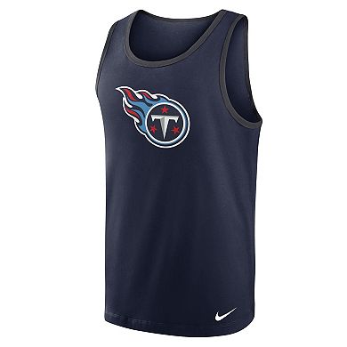 Men's Nike Navy Tennessee Titans Tri-Blend Tank Top