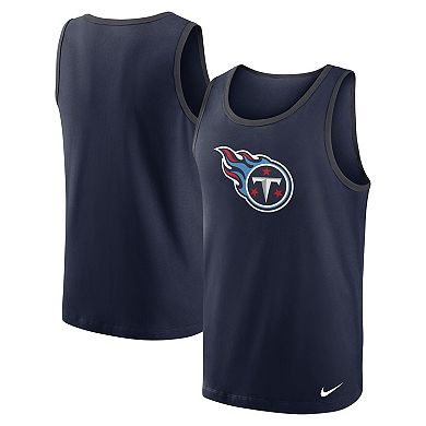 Men's Nike Navy Tennessee Titans Tri-Blend Tank Top
