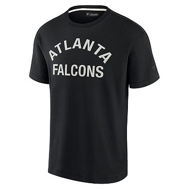 Unisex Fanatics Signature Black Atlanta Falcons Super Soft Short Sleeve T-Shirt