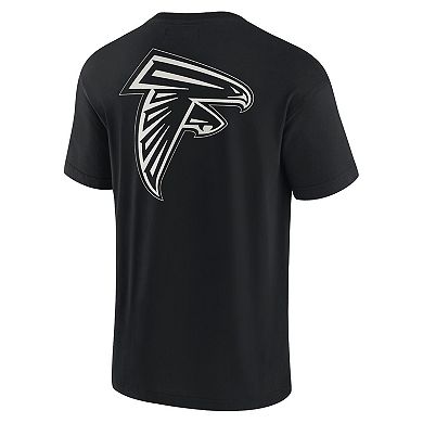 Unisex Fanatics Signature Black Atlanta Falcons Super Soft Short Sleeve T-Shirt