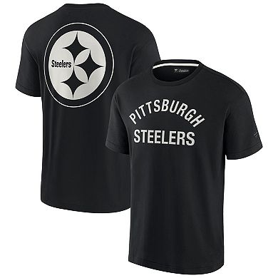 Unisex Fanatics Signature Black Pittsburgh Steelers Super Soft Short Sleeve T-Shirt