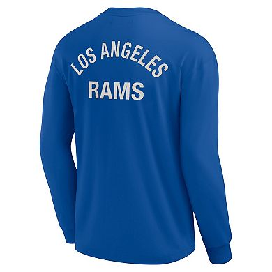 Unisex Fanatics Signature Royal Los Angeles Rams Super Soft Long Sleeve T-Shirt