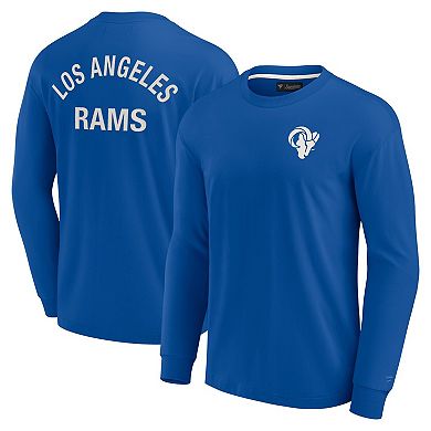 Unisex Fanatics Signature Royal Los Angeles Rams Super Soft Long Sleeve T-Shirt