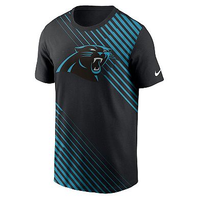 Men's Nike  Black Carolina Panthers Yard Line Fashion Asbury T-Shirt