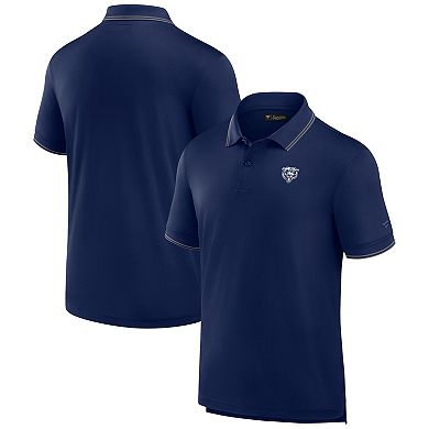 Men's Fanatics Signature Navy Chicago Bears Pique Polo Shirt
