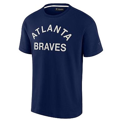 Unisex Fanatics Signature Navy Atlanta Braves Super Soft Short Sleeve T-Shirt