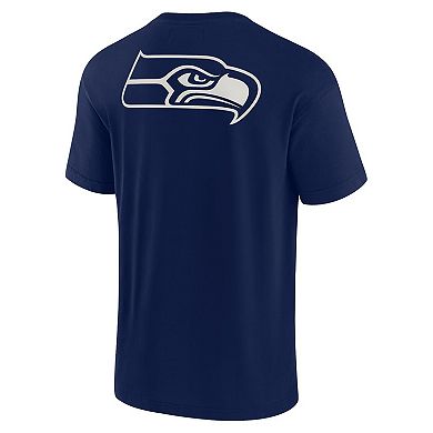 Unisex Fanatics Signature Navy College Seattle Seahawks Super Soft Short Sleeve T-Shirt