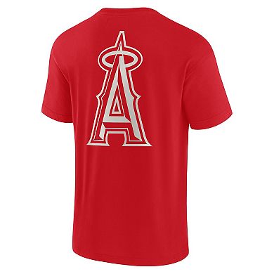 Unisex Fanatics Signature Red Los Angeles Angels Super Soft Short Sleeve T-Shirt