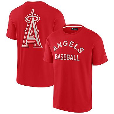 Unisex Fanatics Signature Red Los Angeles Angels Super Soft Short Sleeve T-Shirt