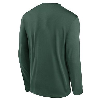 Men's Nike Green Green Bay Packers Legend Icon Long Sleeve T-Shirt