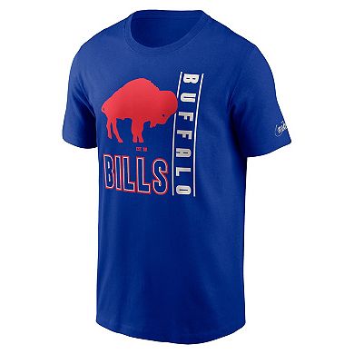 Men's Nike  Royal Buffalo Bills Lockup Essential T-Shirt