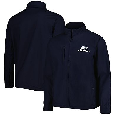 Men's Dunbrooke Navy Seattle Seahawks Journey Workwear Tri-Blend Full-Zip Jacket