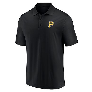 Men's Fanatics Branded Black/Gold Pittsburgh Pirates Dueling Logos Polo Combo Set