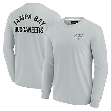 Unisex Fanatics Signature Gray Tampa Bay Buccaneers Super Soft Long Sleeve T-Shirt