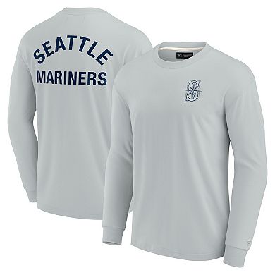 Unisex Fanatics Signature Gray Seattle Mariners Super Soft Long Sleeve T-Shirt