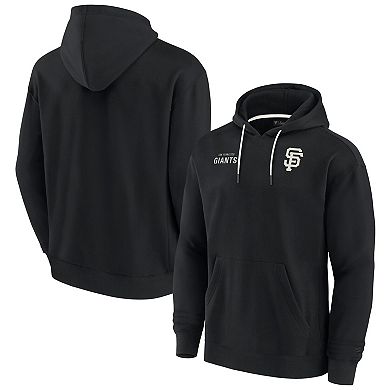 Unisex Fanatics Signature Black San Francisco Giants Super Soft Fleece Pullover Hoodie