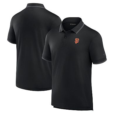 Men's Fanatics Signature Black San Francisco Giants Pique Polo Shirt