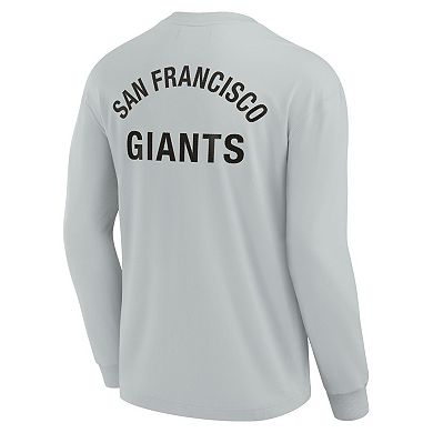 Unisex Fanatics Signature Gray San Francisco Giants Super Soft Long Sleeve T-Shirt