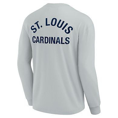 Unisex Fanatics Signature Gray St. Louis Cardinals Super Soft Long Sleeve T-Shirt