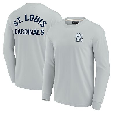 Unisex Fanatics Signature Gray St. Louis Cardinals Super Soft Long Sleeve T-Shirt