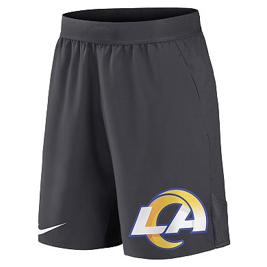 Men's Nike Anthracite Los Angeles Rams Stretch Performance Shorts