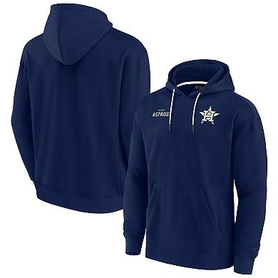 Unisex Fanatics Signature Navy Houston Astros Super Soft Fleece Pullover Hoodie