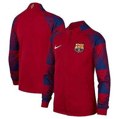Youth Nike Red Barcelona Academy Pro Anthem Raglan Performance Full-Zip Jacket