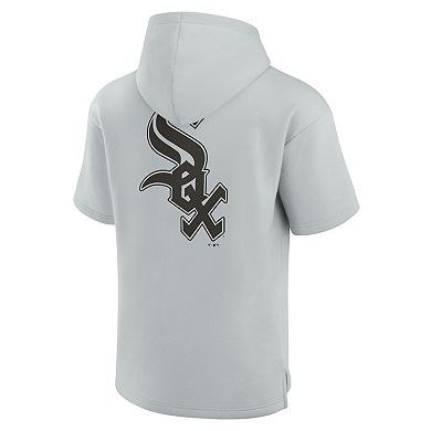 Unisex Fanatics Signature Gray Chicago White Sox Super Soft Fleece Short Sleeve Hoodie