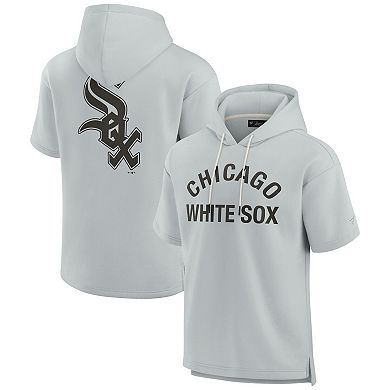 Unisex Fanatics Signature Gray Chicago White Sox Super Soft Fleece Short Sleeve Hoodie