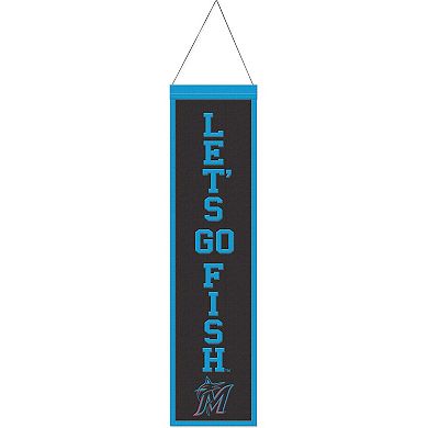 WinCraft Miami Marlins 8" x 32" Slogan Wool Banner