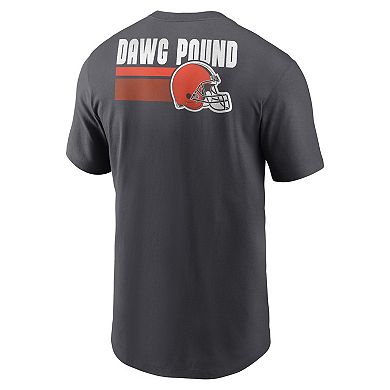 Men's Nike Anthracite Cleveland Browns Blitz Essential T-Shirt