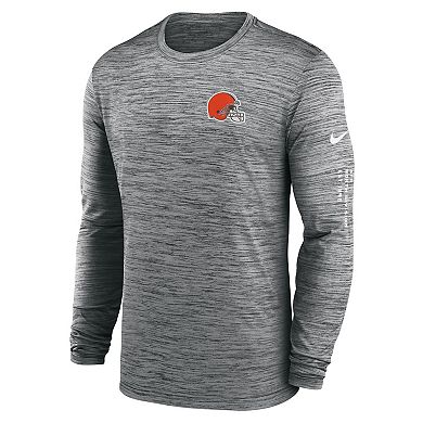 Men's Nike  Anthracite Cleveland Browns Velocity Long Sleeve T-Shirt