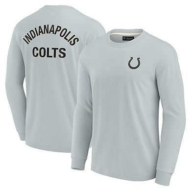Unisex Fanatics Signature Gray Indianapolis Colts Super Soft Long Sleeve T-Shirt